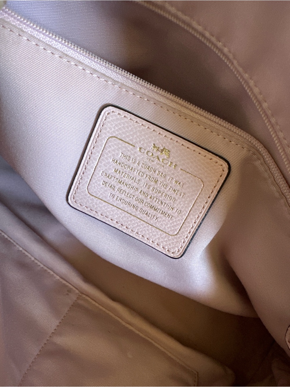 Coach Cream Floral Dome Satchel with Black Trim - Picture 2 of 3